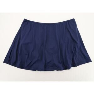 Beach House Swim Skirt Skirted Bottom Navy Blue A Line Full Coverage Size 20W